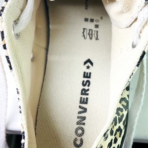 CONVERSE Chuck Taylor AllStar OX Leopard LowTop Sneakers Youth Sz 2 - Picture 8 of 9